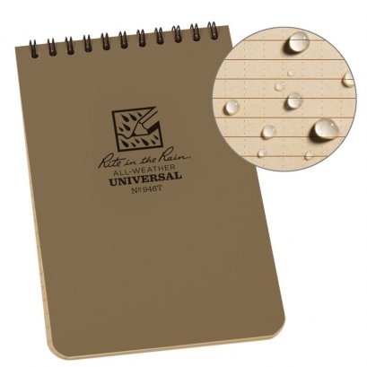 Rite in The Rain 4&quot;x6&quot; Notebook - Tan
